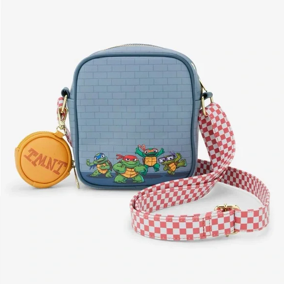 NWT Loungefly Teenage Mutant Ninja Turtles Pizza Box Crossbody(BoxLunch Exclus.) - Picture 3 of 6